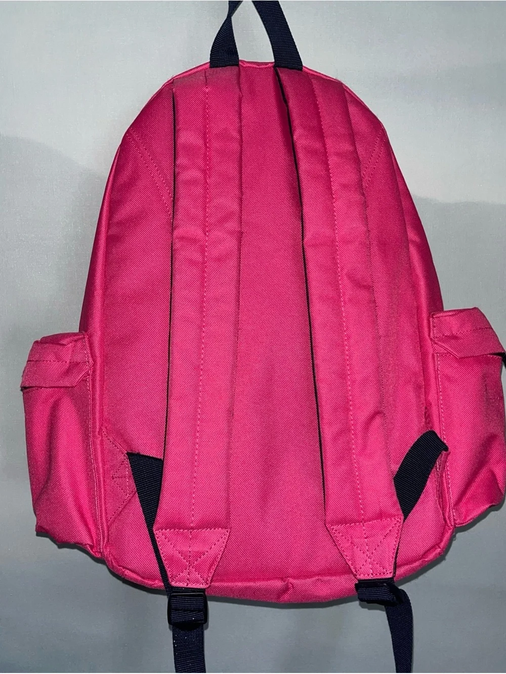 Ralph Lauren Pink Backpack with Orange Pony Embroidery